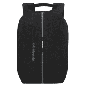 Rucksack mit #just4people Gravur